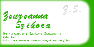 zsuzsanna szikora business card